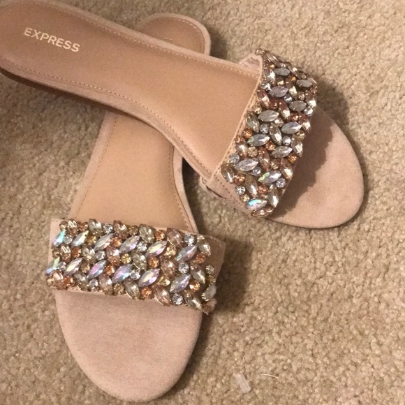 express jeweled sandals